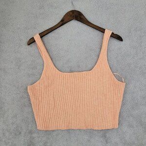 FP Beach Ribbed Crop Tank Top Womens M